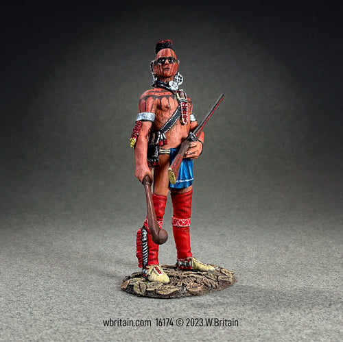 Collectible Toy soldier army men Shawnee Indian Warrior, 1750-80.