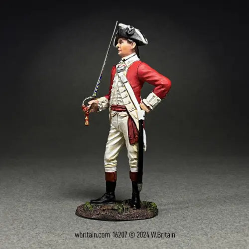 Collectible toy soldier miniature army men figurine British Officer.