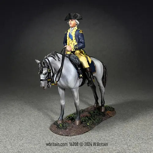 Collectible toy soldier miniature army men George Washington on Horseback.