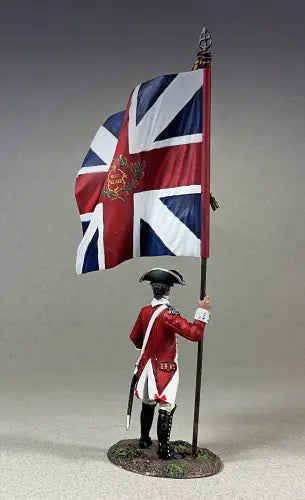 Collectible toy soldier miniature army men British Soldier with flag.