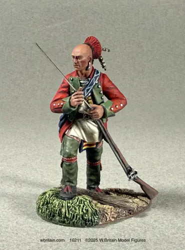 W Britain 16211 Native Warrior Loading Musket 1/30 scale matte American frontier figure