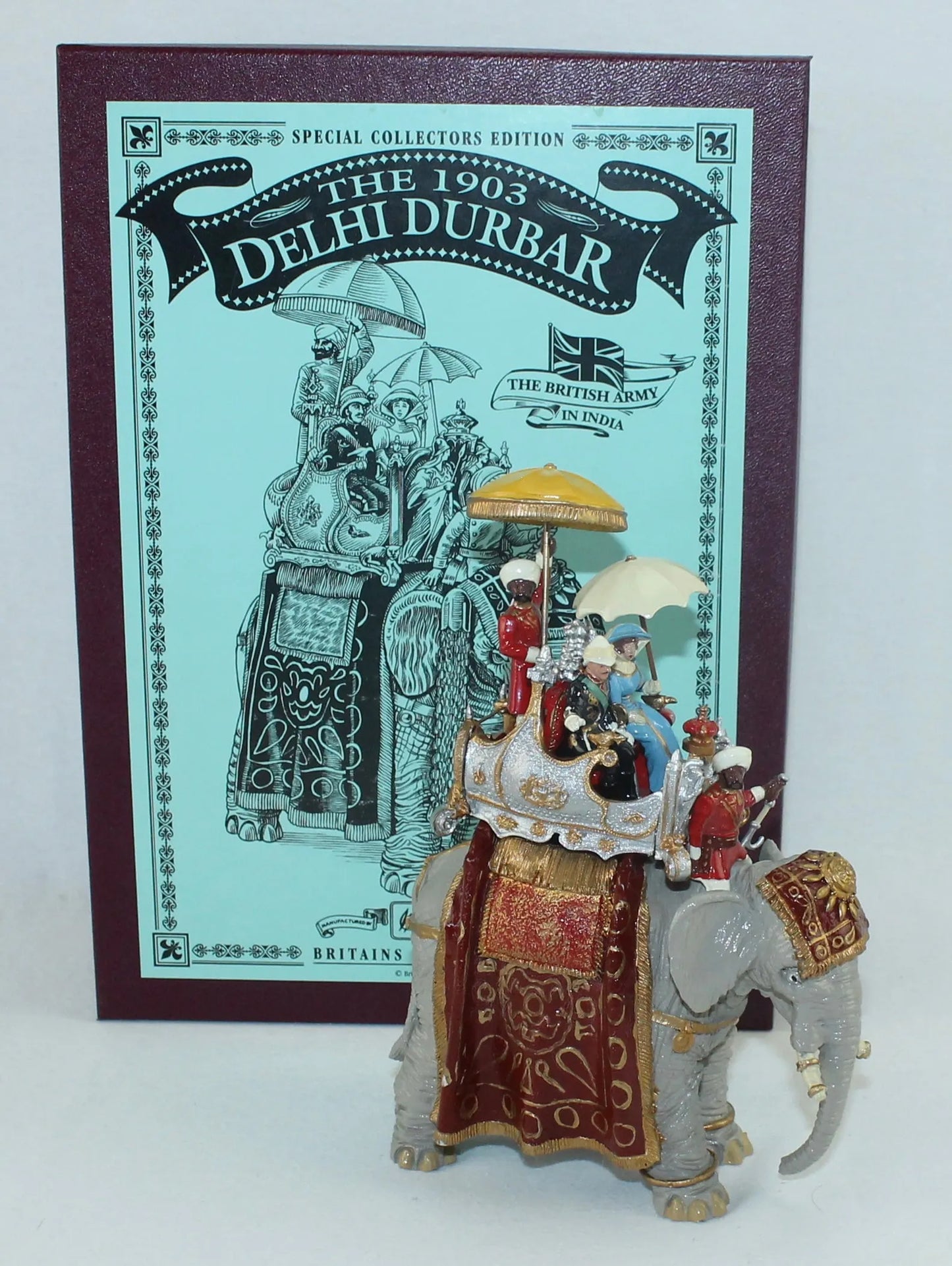 Collectible toy soldier miniature army men figurine Deli Durbar 1903.