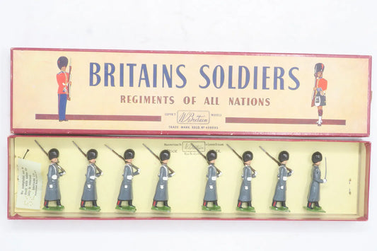 Collectible toy soldier miniature army men grenadier guards.