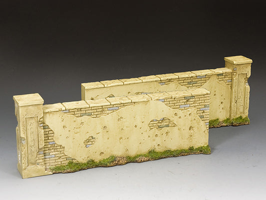 European wall additions diorama King and Country SP119 1/30 scale stone wall sections weathered plaster historical backdrop for military miniatures