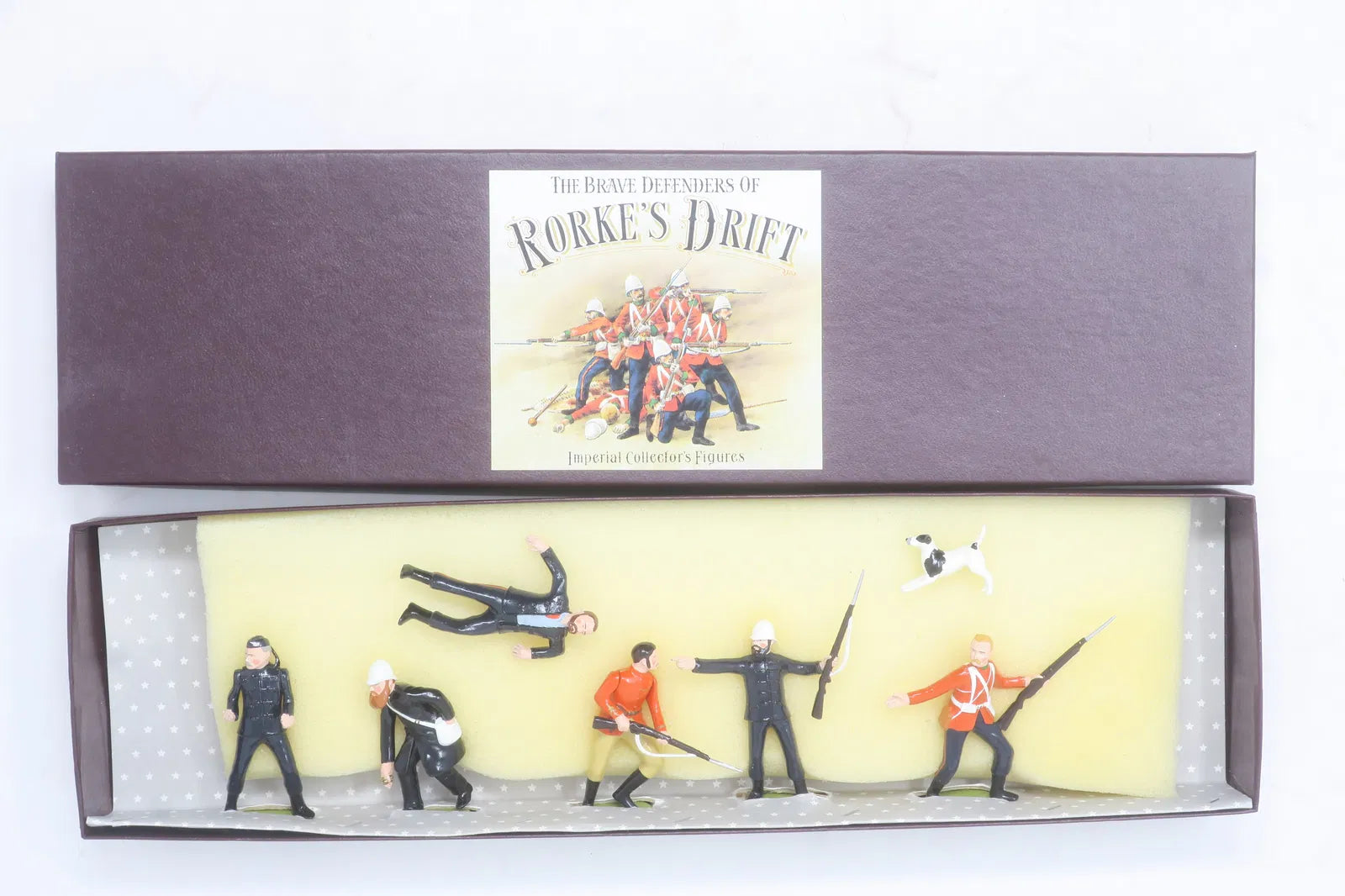 Packaging for toy soldier figurines Rorke's drift.