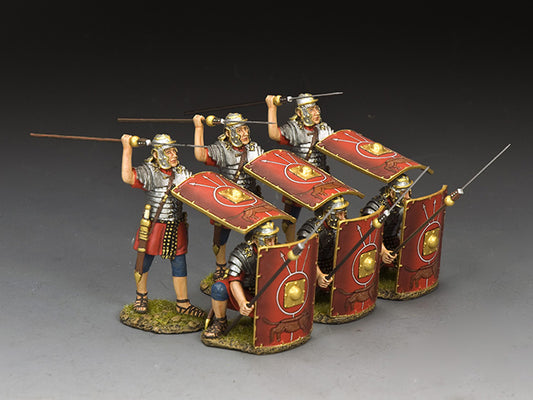 King & Country ROM064 Rome at War Roman Legionary shield wall 1/30 scale matte set