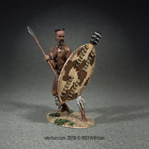 Toy soldier Zulu Warrior Counting Rifles No.1 1871.