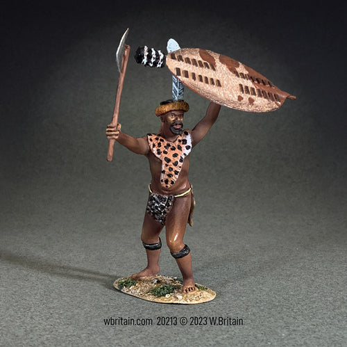 Toy soldier Senior Zulu Warrior with Axe