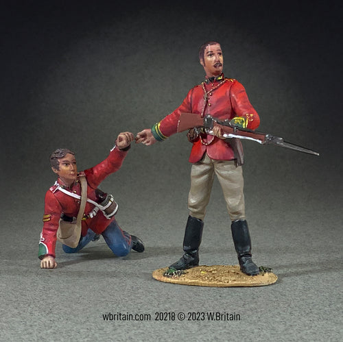 Collectible toy soldier miniature More Ammo, Man! Lieutenant John Chard.