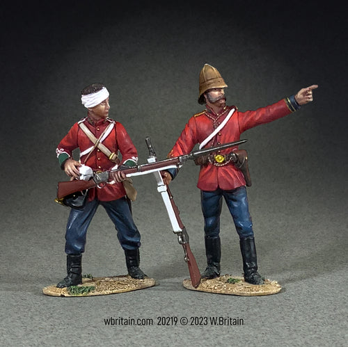 Collectible toy soldier miniature set We Must Hold The Wall! Lieutenant Gonville Bromhead.