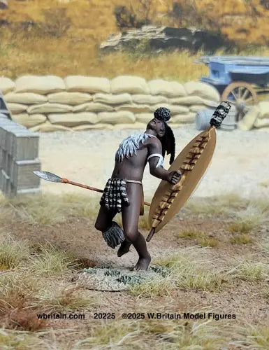 Zulu Casualty Falling Backwards military miniature
