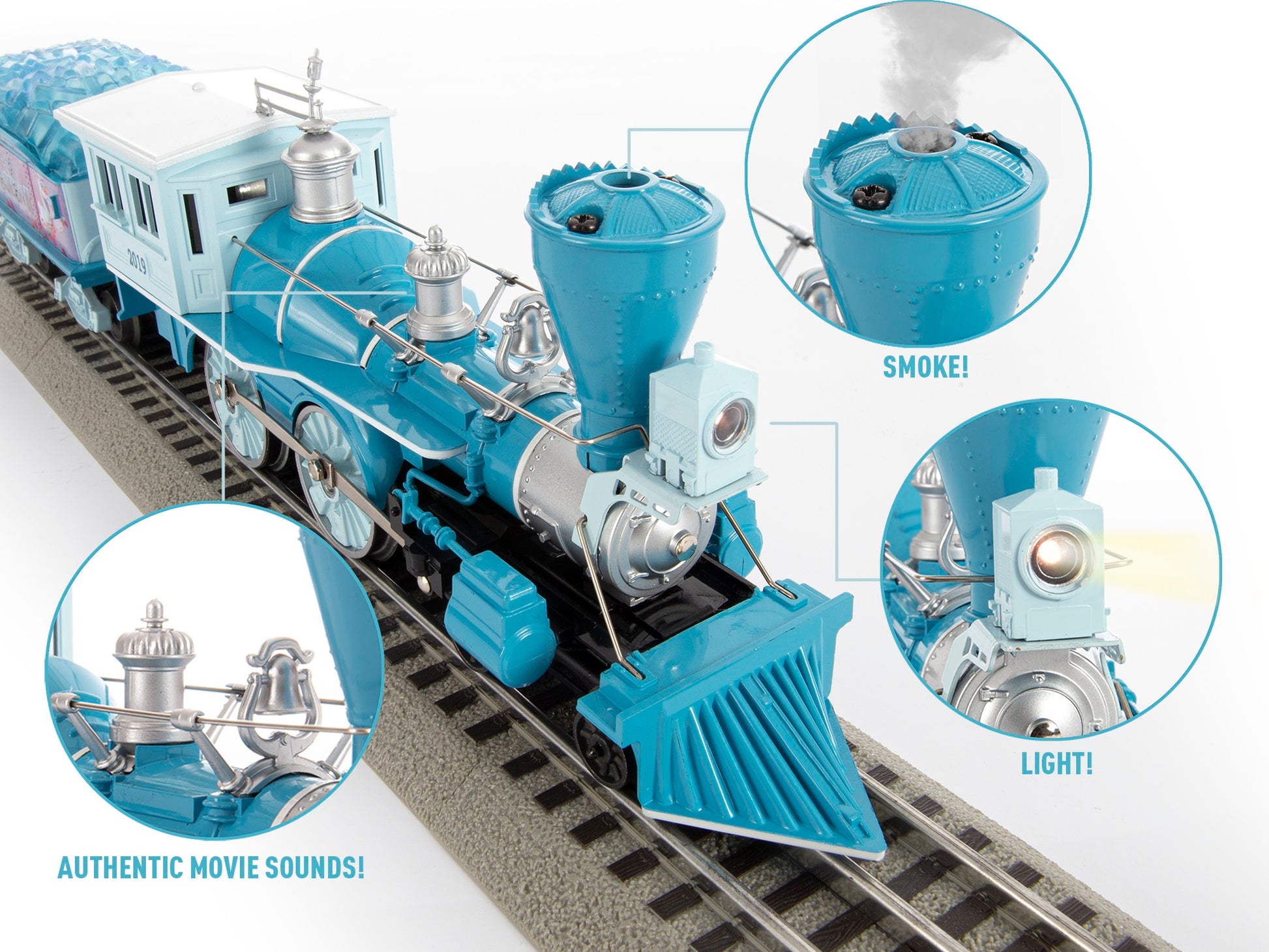 Model train set O scale Disney Frozen 2 LionChief. Engine.