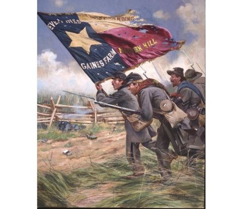 Don Troiani wall art print Color Bearer 1st Texas Regiment C.S.A. 1862.