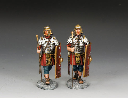 King & Country ROM084 Marching Optios 1/30 scale matte Roman Legion command set
