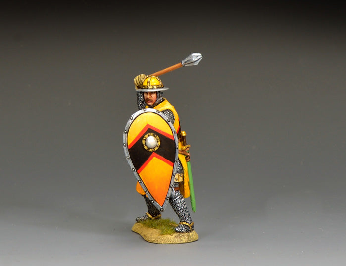 King & Country MK256 Fighting Crusader Priest with mace and shield 1/30 scale matte medieval toy soldier figure