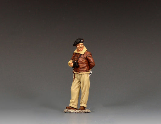 King & Country DD406 Monty in Normandy 1/30 scale matte WWII British commander figure