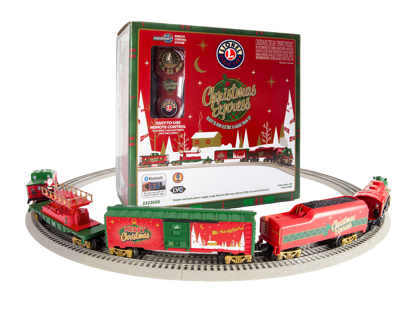 Lionel model train set Christmas Celebration LionChief.