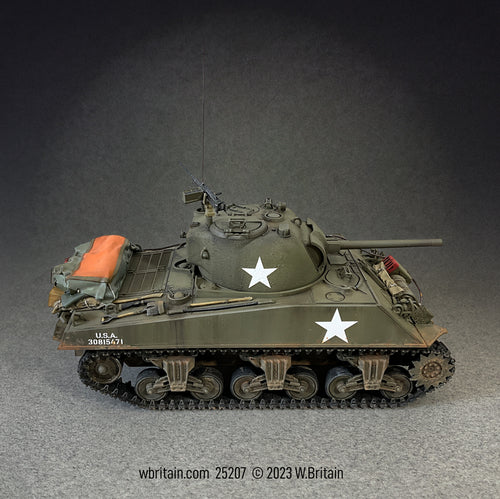 Toy soldier set army man U.S. M4A3(75) Sherman Tank 6th Armored.