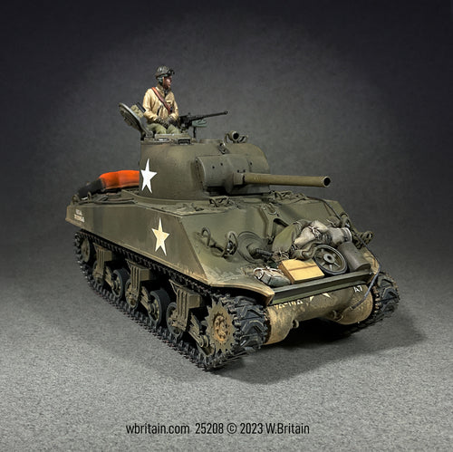Collectible toy soldier miniature set Sherman 9th Armored Division.