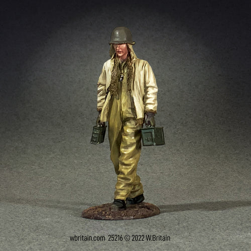 Collectible toy soldier army man U.S. Tanker Walking with Ammo.