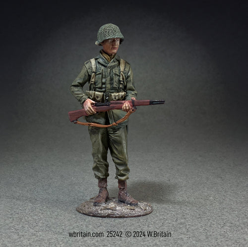 Collectible toy soldier miniature army men U.S. Infantryman with M1 Garand.