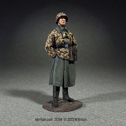 Collectible toy soldier army man German Waffen SS Officer.