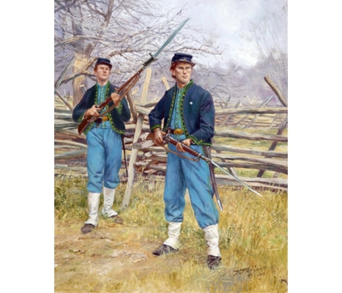 Don Troiani wall art print 69th Pennsylvania Irish Volunteer Infantry. Two soldiers in the field.