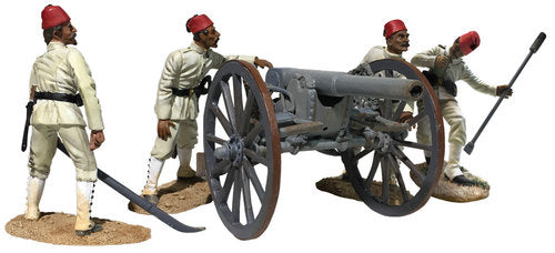 Collectible toy soldier army men set Krupp Gun.