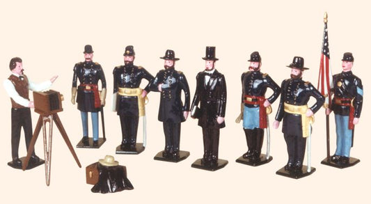 Collectible toy soldier miniature army men Lincoln and His Generals.