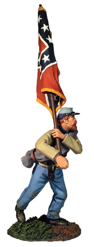 Toy soldier Confederate Advancing with Army of Northern Virginia Flag.