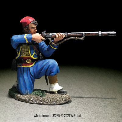 Collectible toy soldier miniature army men Union Infantry 146th NY Zouave Kneeling Firing No. 1.