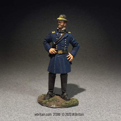 Toy soldier miniature army men Union General William Tecumseh Sherman.