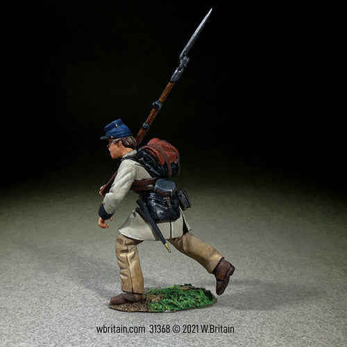 Collectible toy soldier miniature army men Confederate Texas Brigade Infantry