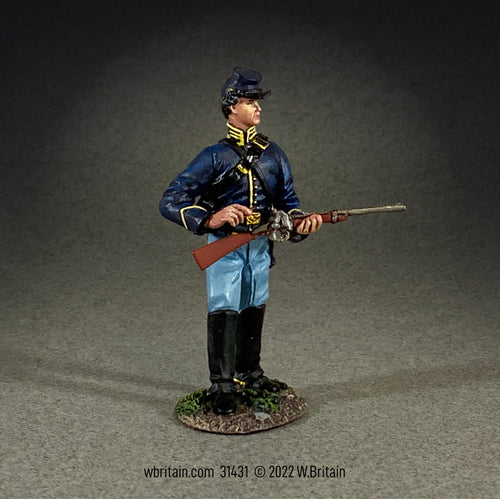 Union Dismounted Cavalry Trooper Loading Carbine