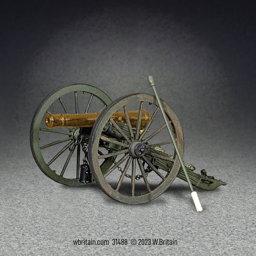 Collectible toy soldier army men set M1841 6 Pound Bronze Field Gun.