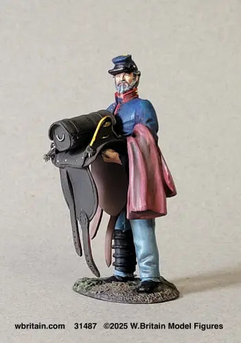 W Britain 31497 Union Light Artillery Driver with Saddle 1/30 scale matte Civil War figure