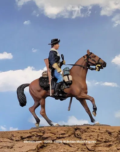 US Cavalryman, Mounted, 1880's