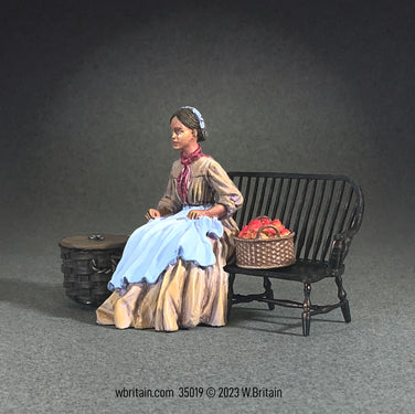Collectible toy civilian miniature figurine Emily Lost in Thought.
