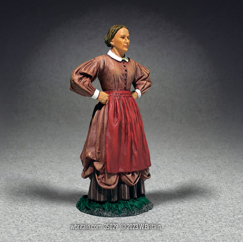Civilian miniature figurine Mrs. Johnson.