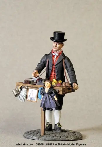 W Britain 35058 Village Peddler 1790-1820 1/30 scale matte civilian marketplace figure