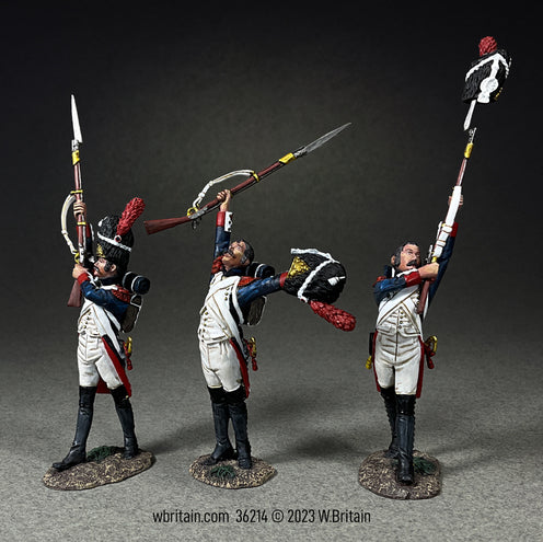 Collectible toy soldier army men Vive L'Empereur" Cheering French Imperial Guard.
