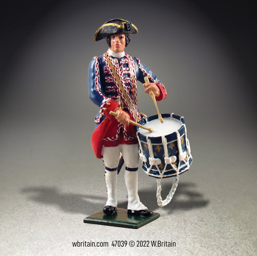 Collectible toy soldier miniature Compagnies franches de la Marine Drummer.