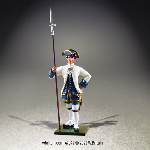 Collectible toy soldier miniature Compagnies franches de la Marine Officer.