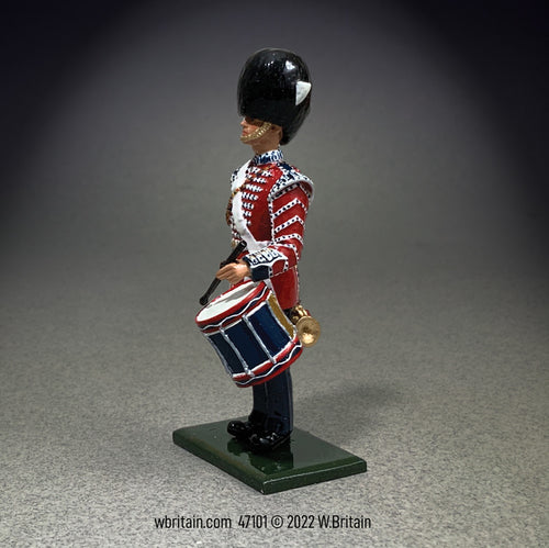 Collectible toy soldier miniature army men British Grenadier Guards Drummer Present.