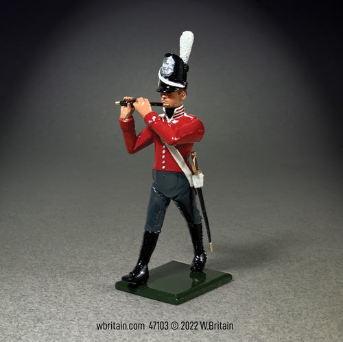 Collectible toy soldier miniature army men U.S. War of 1812 Infantry Fifer.
