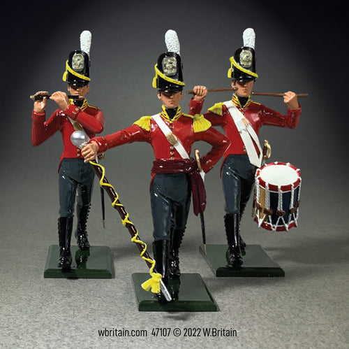 Toy soldier miniature army men U.S. War of 1812 Artillery Field Music.