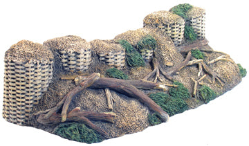 Collectible toy soldier diorama 18th/19th Century Gabion Section.
