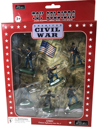 Collectible toy soldier army men Union Infantry Set No.1. In box.