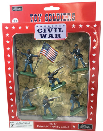 Collectible toy soldier army men Union U.S.C.T. Infantry Set No.1.