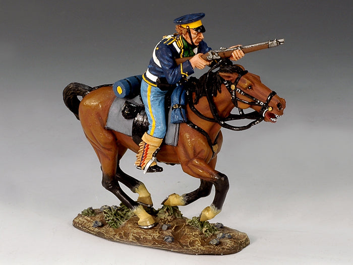 Collectible toy soldier miniature army men soldier on horseback figurine.